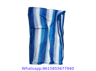 Blue & White Stripe Shade Sails  Outdoor Shading Net is a UV stabilized High-density polyethylene (HDPE)