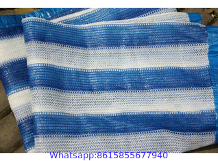 Blue & White Stripe Shade Sails  Outdoor Shading Net is a UV stabilized High-density polyethylene (HDPE)