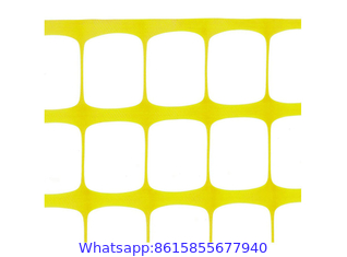 Yellow Safety Fence and Warning Barrier