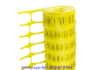 Yellow Safety Fence and Warning Barrier