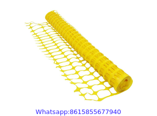 Yellow Safety Fence and Warning Barrier