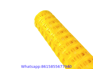 Yellow Safety Fence and Warning Barrier