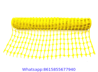 Yellow Safety Fence and Warning Barrier