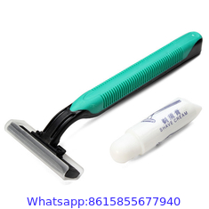 Wholesale Professional Manufacturer disposable triple blade razor with lubricating strips