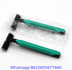 Wholesale Professional Manufacturer disposable triple blade razor with lubricating strips