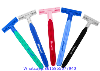 Wholesale Professional Manufacturer disposable triple blade razor with lubricating strips