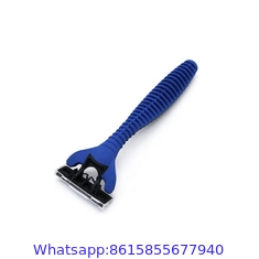 Hot sale Polybag Packing 3 Razor Blade With Rubber Handle