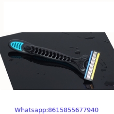 R319 Wholesale Professional Manufacturer disposable triple blade razor with lubricating strips