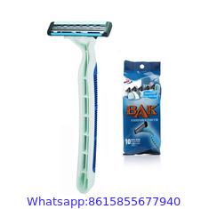 Triple blade disposable razor