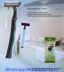 TRIPLE BLADES DISPOSABLE RAZOR FOR SHAVING