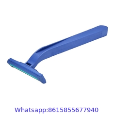 factory Twin stainless steel blade disposable rubber handle shaving razor