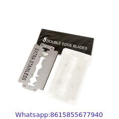 Extremely sharp stainless steel facial remover hair barber safety half shaving double edge razor blades