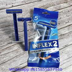 5pcs per bag 2 blade stainless steel strip disposable razor