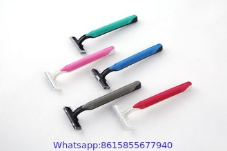 triple blade disposable travel shaving stick stand razor