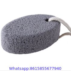 Pumice Stone for Feet - Natural Lava Foot Stone with New Eco-Friendly Holder - Callus Warts Corn Removal