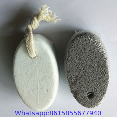 Pumice Stone for Feet - Natural Lava Foot Stone with New Eco-Friendly Holder - Callus Warts Corn Removal