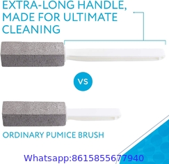Toilet bowl ring pumice brush toilet pumice stone