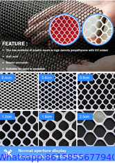 Heat resistant plastic chicken wire mesh for poultry