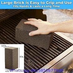 Non Toxic, Restaurant Grade Grill Cleaning Brick 4 Pack. Reusable, Non Scratch Pumice Stone Bricks for Smokers, Flat Top