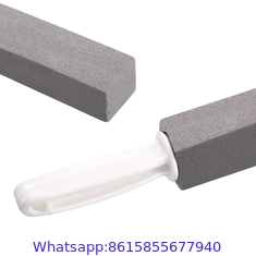 Toilet Bowl Ring Remover with Handle, Pumice, Gray