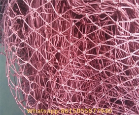 nylon fishing net Monofilament multifilament Double knot ,selvage, nylon safety nets china red de pesca