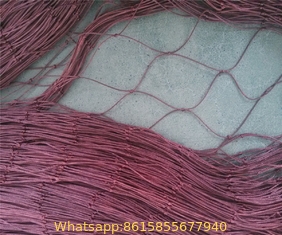 Making large nylon multifilament fishing net gill nets