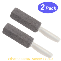 Magic Stone Cleaning Stick Magic Sponge Twist Brush Toilet Clean Stone with Handle Water Ring Remover Rust Grill Griddle