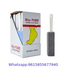 Pumice Stone for Cleaning Toilet Bowl with Handle, Pumice Stick Pumice Scouring Pad for Cleaning
