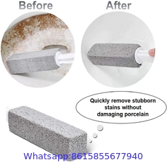 Customized size toilet pumice brush stone with handle distributor