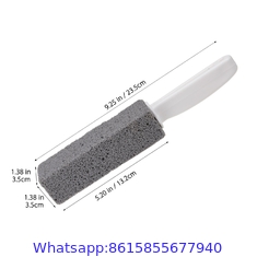 Customized size toilet pumice brush stone with handle distributor