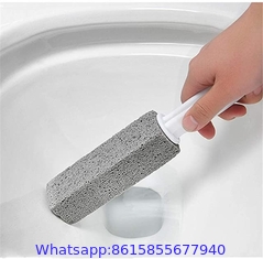 2Pcs Natural Pumice Stone Toilet Bowl Cleaning Brush Scrubber for Kitchen/Grill/Bath/Spa/Tile/Household Cleaning with Lo