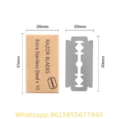 China Wholesale Disposable Metal Stainless Steel Double Edge Men Shaving Razor Blade Manufacturers