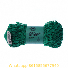 custom colors Eco Friendly Tote String Cotton Mesh Net Shopping Bags