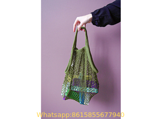 Cotton String Shopping Bag Mesh Portable Reusable and String Bag for Shopping and Storage Fruits ,Vegetables