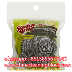 1.25 oz. Stainless Steel Scrubber - 12/Pack