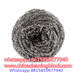 Stainless Steel Scrubber in Grey and Silver stainless steel scouring pad