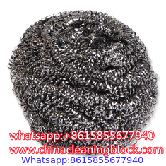 Stainless Steel Scrubber in Grey and Silver stainless steel scouring pad