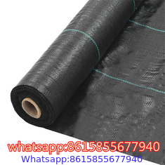 PP PE Woven Plastic Weed Control Block Mat Fabric Cloth Weed Barrier Non Woven Weed Mat For Agricultural Ground Cover