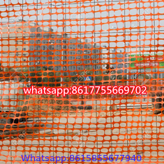 Orange Woven Warning Net is made of high density polyethylenes for the construction and bridge.