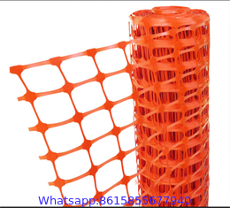 Orange Plastic Temporary Fencing warning fence	warning barrier