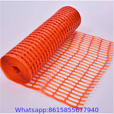 Orange Plastic Temporary Fencing warning fence	warning barrier