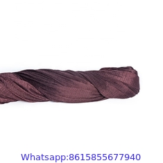 Factory Price Polyester 4PLY 8MM 1200MD Brown Colour Knotless Raschel Strong Type Tanzania Market Fishing Net