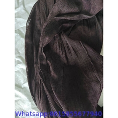 Factory Price Polyester 4PLY 8MM 1200MD Brown Colour Knotless Raschel Strong Type Tanzania Market Fishing Net