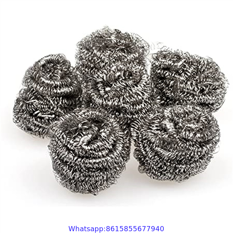 Stainless steel Spiral Scrubber & Dish Pan Stainless Steel Wire Scrubber Pad Cleaning Tool