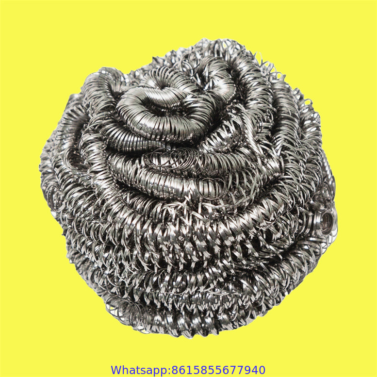 Pot cleaning SS410 stainless steel wire scrubber cleaning ball stainless steel scourer