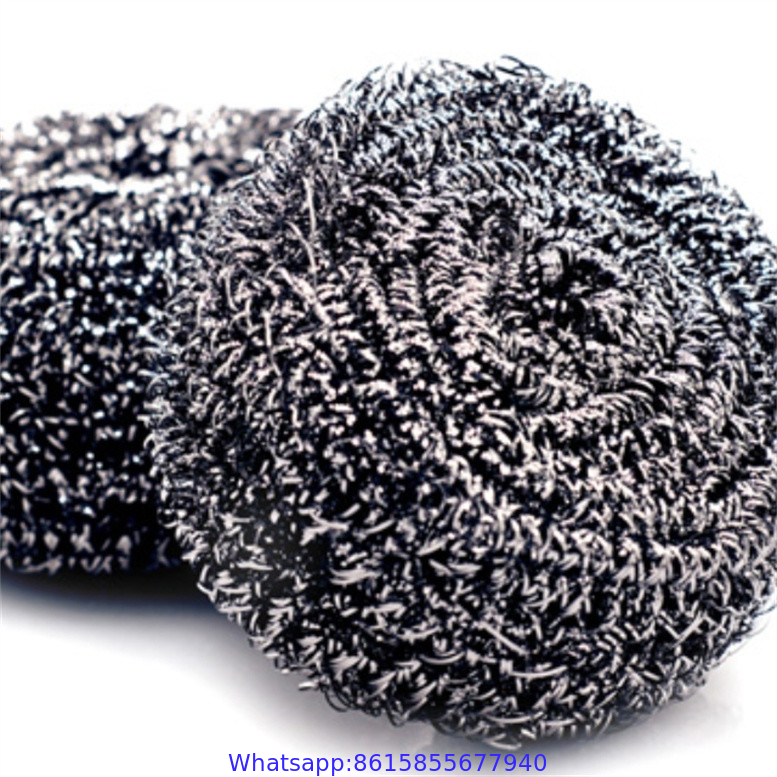 Kitchen Cleaning Sponge Wire Ball 304 Stainless Steel Scourer Cleaning Ball Steel Scrubber for Dining Room