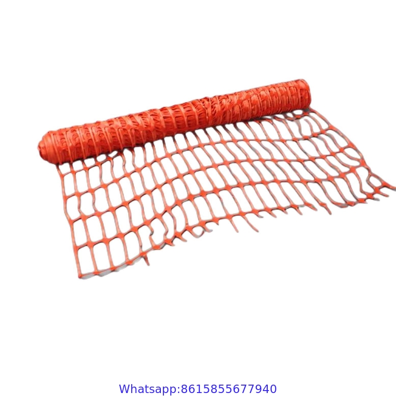 Customized cheap price orange safety net barrier fence plastic mesh barricade net