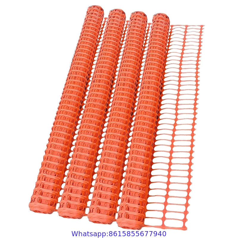 HDPE Orange Plastic Safety Fence Safety Barrier Netting safety barrier mesh crowd control barrier