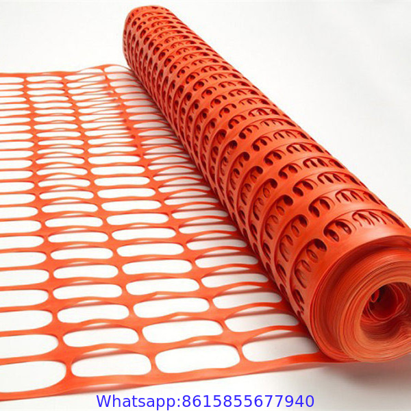 China Factory Orange HDPE Plastic Safety Warning Net Barrier Mesh Fence