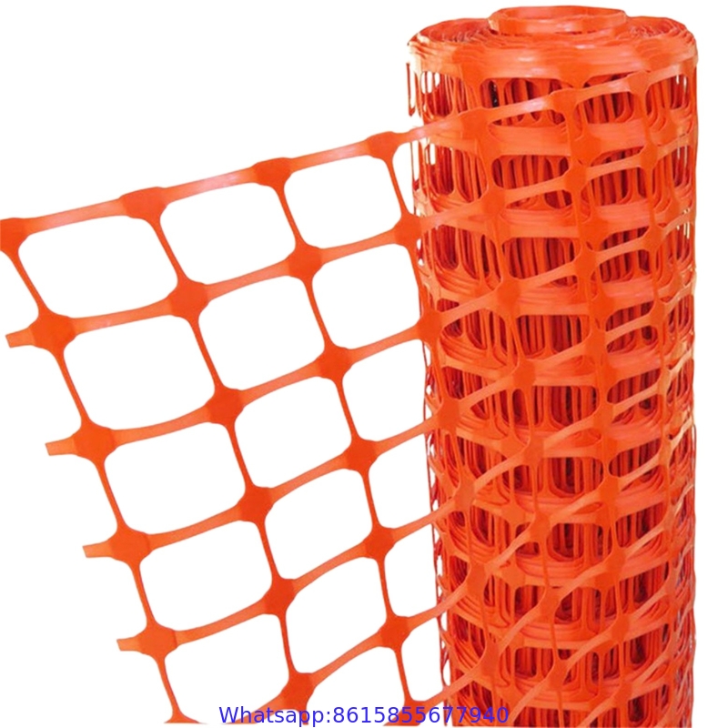 Portable Plastic Construction Temporary Orange plastic Safety Barrier Fence snow fence